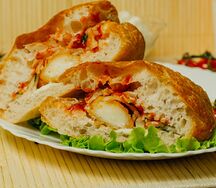 Чиабатта с сырными палочками