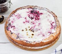 Пирог Черника со сметаной