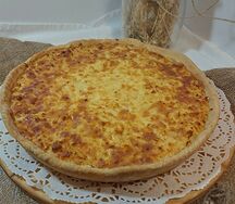 Киш с капустой и яйцом