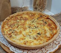 Киш с курицей и грибами