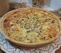Киш грибной