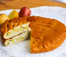 Пирог с курицей и картофелем