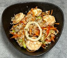 Рис с морепродуктами