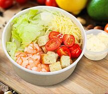 Салат Цезарь с креветкой