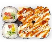 Запечённый с овощами