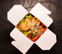 Удон с креветками