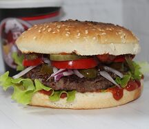 Острый BBQ бургер из говядины