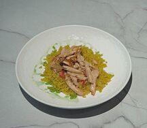 Фрикасе из курицы с булгуром