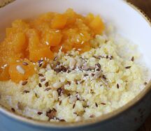 Пшенная каша с тыквенным конфитюром