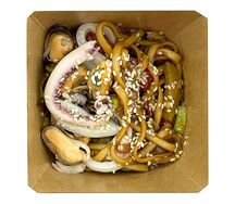 Лапша удон с морепродуктами