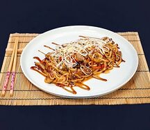 Удон с лососем