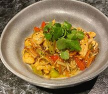 Удон с курицей