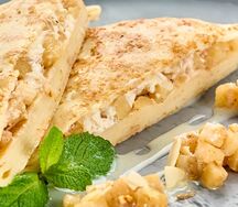 Блин с яблоком и корицей