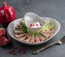 Язык говяжий отварной