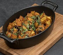 Картофель жареный с грибами и луком