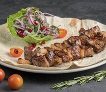 Печень баранья с курдюком