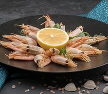 Креветки отварные