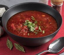 Борщ московский с мясом