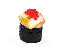 Гункан запеченный с лососем