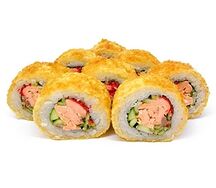 Горячий ролл Жаренный лосось