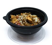 Теппаньяки с курицей и овощами