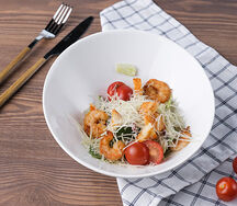 Салат Цезарь с креветками