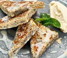 Блин Маковый с творожным кремом