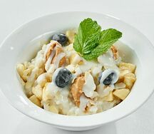 Каша с арахисовой пастой