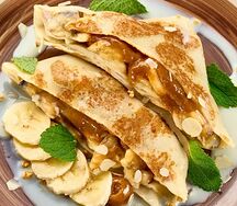 С вареной сгущенкой и бананом