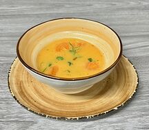 Сливочный суп с морепродуктами