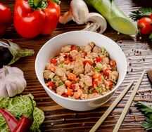 Тяхан с курицей