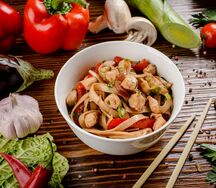 Удон с курицей