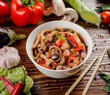 Удон с морепродуктами