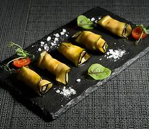 Рулет из баклажанов