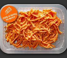 Салат из моркови с майонезом и чесноком