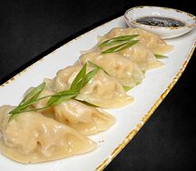 Гедзе с креветками