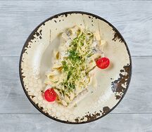Феттуччине с курицей и грибами