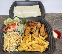 Комбо с шашлыком из свинины и картошкой фри