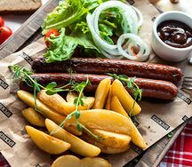 Колбаски говяжьи по-башкирски