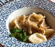 Вареники с яблоком