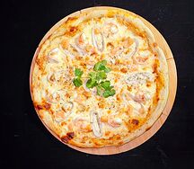 Пицца с морепродуктами