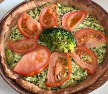 Киш сырный с сулугуни и брокколи