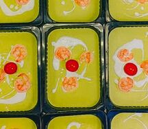 Крем-суп из брокколи с креветкой