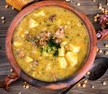 Суп гороховый с копченостями