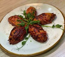 Зразы из индейки свекольные