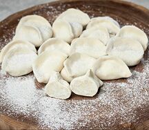 Вареники Дачные с картофелем и салом