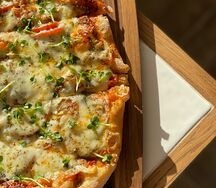 Пицца с курочкой на римском тесте