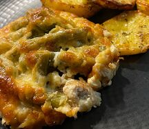 Филе горбуши с фасолью