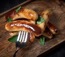 Сосиски куриные с томатом