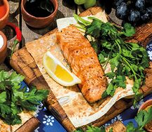 Стейк из лосося